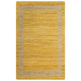 Alfombra Vidaxl hecha a mano 160x230 cm de yute amarillo