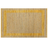 Vidaxl tapis fait à la main 160x230 cm jaune