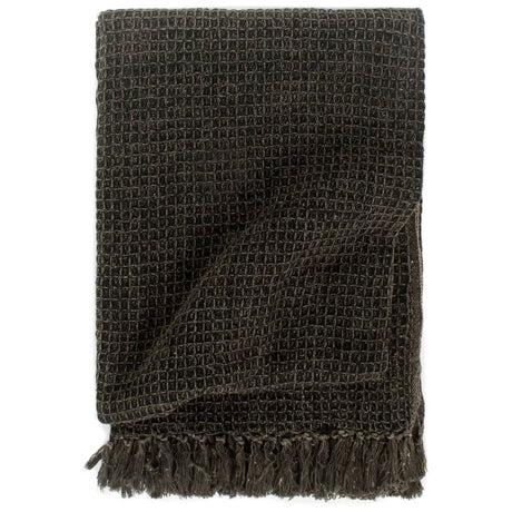 Vidaxx plaid 160x210 cm coton anthracite et marron