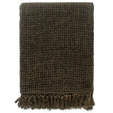 Vidaxx plaid 160x210 cm coton anthracite et marron
