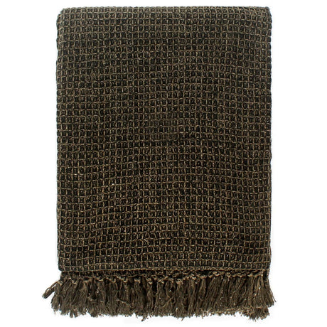 Vidaxx plaid 160x210 cm coton anthracite et marron