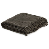 VidaXL plaid 220x250 cm coton anthracite et marron