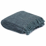 Vidaxl Plaid 125x150 cm Coton Indigo-Blue
