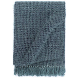 VidaXL plaid 220x250 cm coton bleu indigo