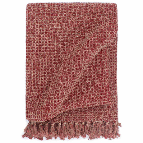 VidaXL plaid 220x250 cm coton rouge vin