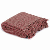 VidaXL plaid 220x250 cm coton rouge vin