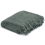 VidaXL plaid 125x150 cm coton vert foncé