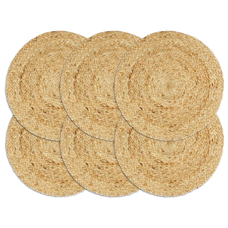Vidaxl Placemats 6 Sts environ 38 cm Jute bien sûr
