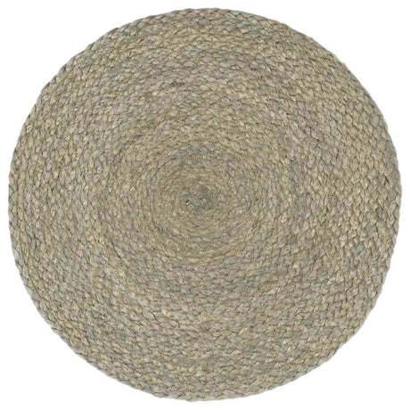 Vidaxl Placemats 4 Sts Round 38 cm Jute Grey