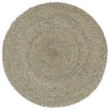 Vidaxx sets de table 6 pcs ronds 38 cm jute uni gris