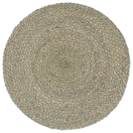 Vidaxx sets de table 6 pcs ronds 38 cm jute uni gris