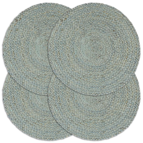 Vidaxl Placemats 4 Sts environ 38 cm de jute d'olive vert