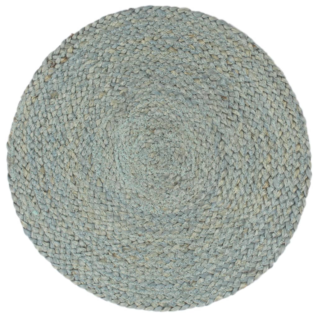 Vidaxl Placemats 4 sts around 38 cm Jute olive green