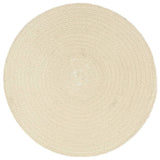 VidaXL sets de table 4 pcs rond 38 cm coton naturel