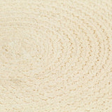 VidaXL sets de table 4 pcs rond 38 cm coton naturel