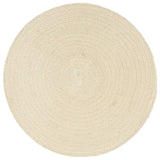 VidaXL sets de table 6 pcs rond 38 cm coton naturel