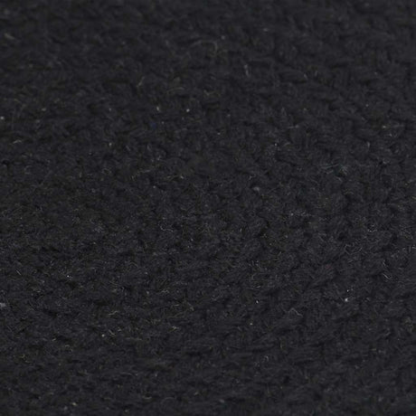 VidaXL sets de table 4 pcs rond 38 cm coton uni noir