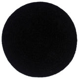 VidaXL sets de table 6 pcs rond 38 cm coton uni noir