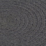 Vidaxl Placemats 4 sts Round 38 cm cotton plain dark gray