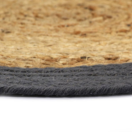 Vidaxl Placemats 4 ST 38 cm Jute et Coton bien sûr et anthracite