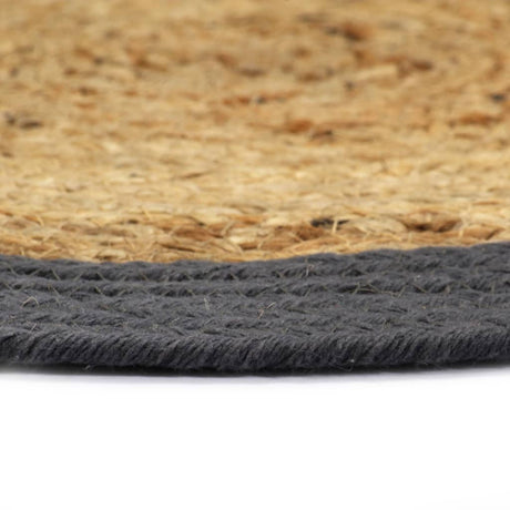 Vidaxl Placemats 6 ST 38 cm Jute et Coton bien sûr et anthracite