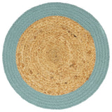 VidaXL sets de table 4 pcs 38 cm jute et coton naturel et vert