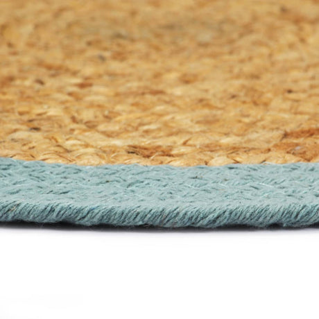 Vidaxx sets de table 6 pcs 38 cm jute et coton naturel et vert