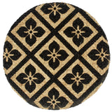 VidaXL sets de table 4 pcs rond 38 cm jute noir
