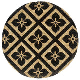 VidaXL sets de table 6 pcs rond 38 cm jute noir
