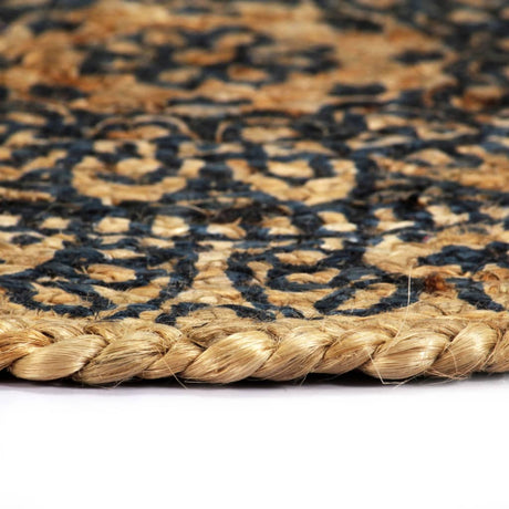 Vidaxl Placemats 4 Sts environ 38 cm Jute Bleu foncé