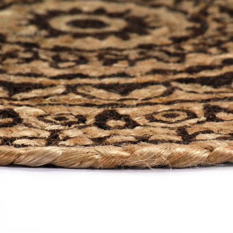 Vidaxl Placemats 4 Sts Round 38 cm Jute Brun foncé