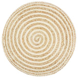 Vidaxl poef handgemaakt 45x30 cm jute