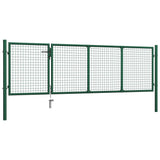 Vidaxl port 350x100 cm steel green