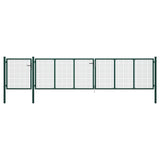 Vidaxl port 500x100 cm steel green