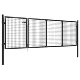 Vidaxl port 350x100 cm steel anthracite