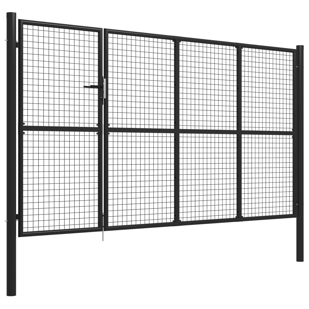 Vidaxl port 350x150 cm steel anthracite