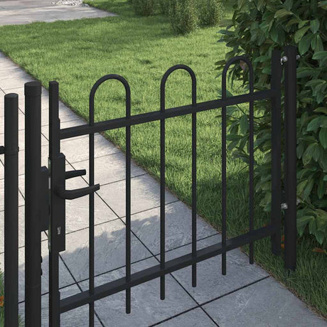 Vidaxl Single Gate avec une forme d'arc 100x75 cm