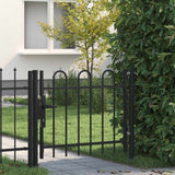 Vidaxl Single Gate avec une forme d'arc 100x75 cm
