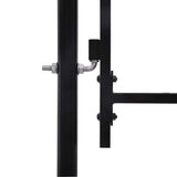 Port vidaxl 1,5x4 m en acier noir