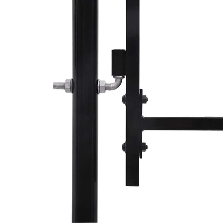Port vidaxl 1,5x4 m en acier noir