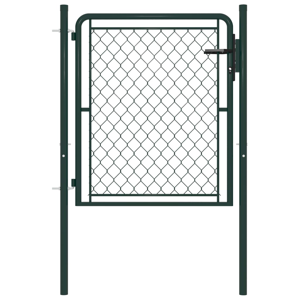 Vidaxl Port 100x75 cm en acier vert