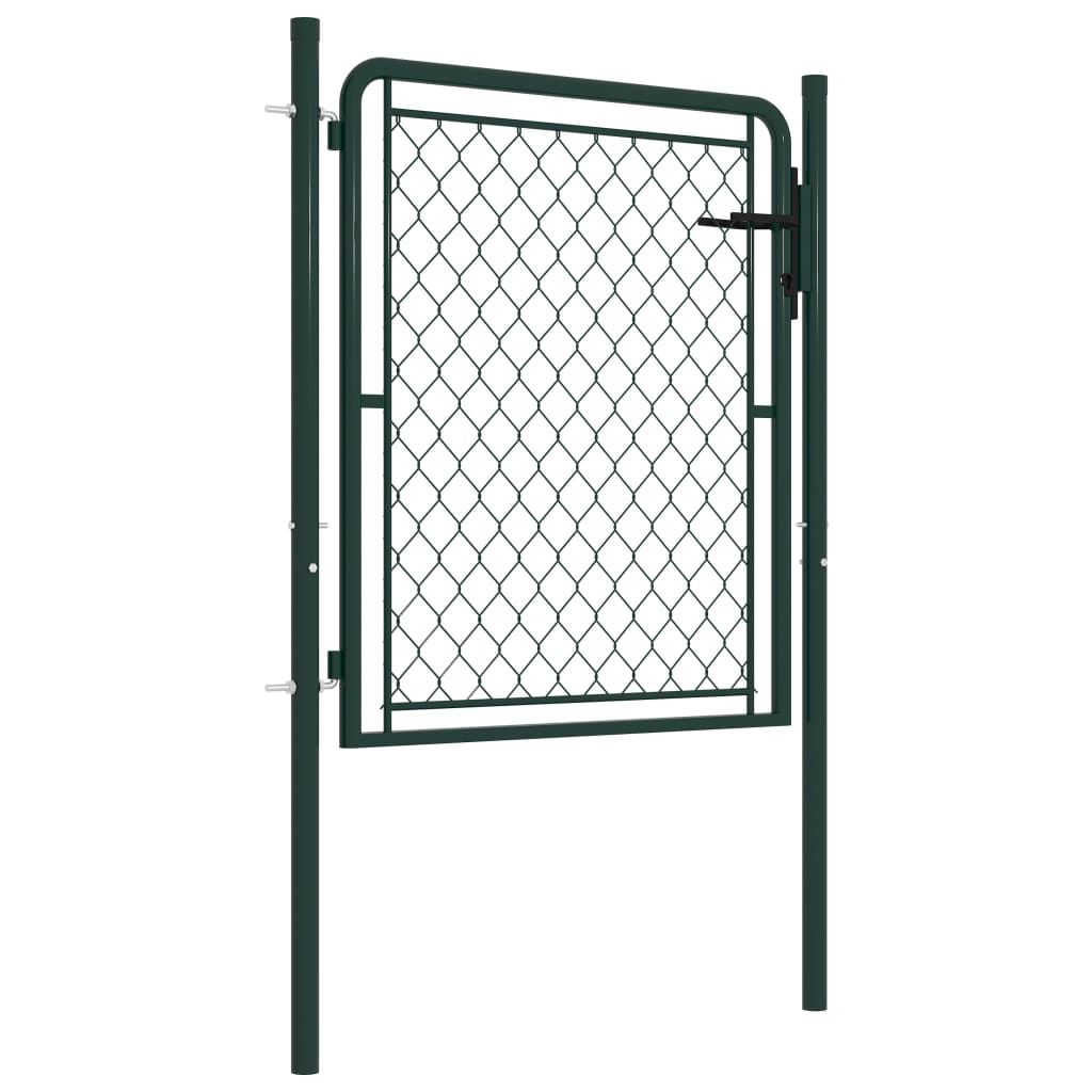 Vidaxl Port 100x75 cm en acier vert