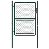 VidaXL portail 100x125 cm acier vert