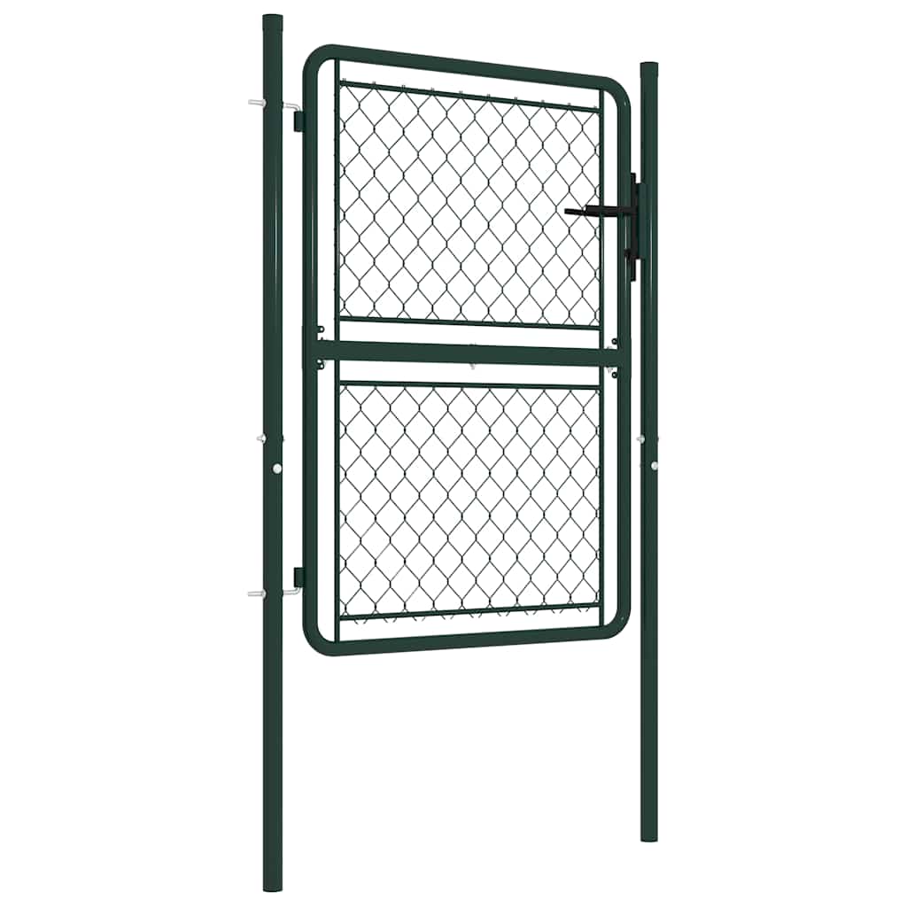 VidaXL portail 100x125 cm acier vert