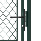 VidaXL portail 100x125 cm acier vert