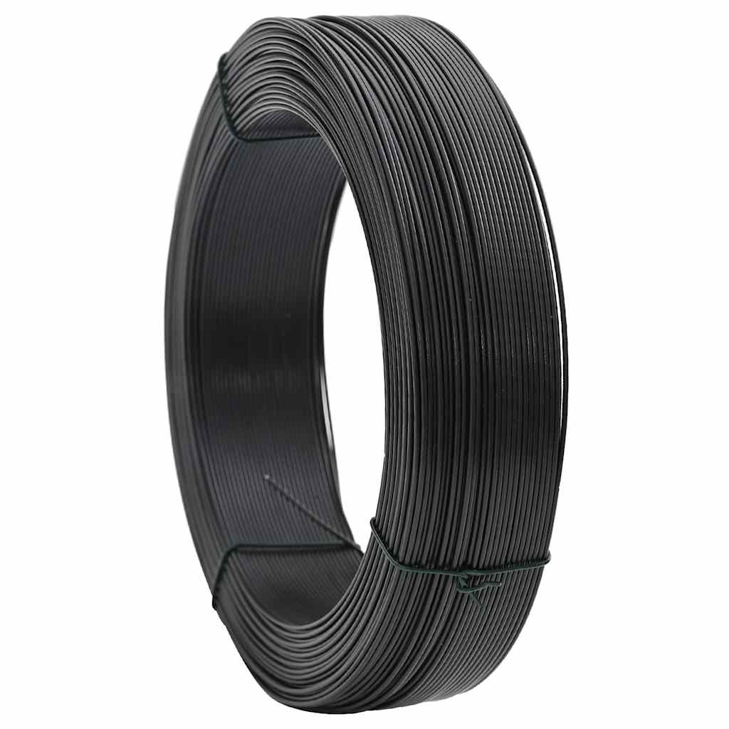 Vidaxl Hekbind Thread 250 m 0,9 1,4 mm Anthracite en acier