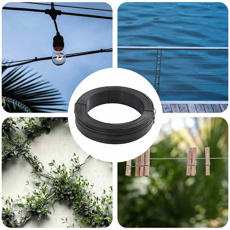 Vidaxl Hekbind Thread 250 m 1,4 2 mm Anthracite en acier
