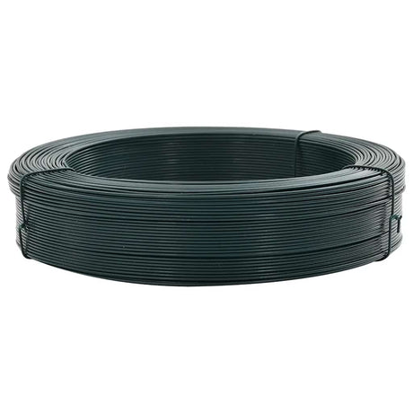 Vidaxl Hekbind Thread 250 m 2,3 3,8 mm en acier noir vert
