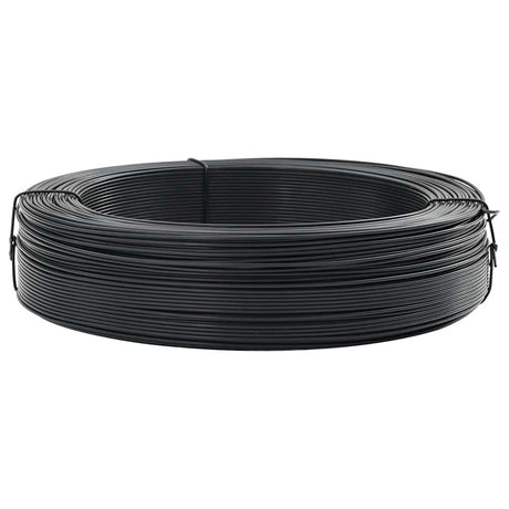 Vidaxl Hekbind Thread 250 m 2,3 3,8 mm Anthracite en acier