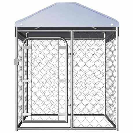 Vidaxl Chienne de chien pour l'extérieur avec toit 100x100x125 cm